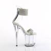 Pleaser - FLAMINGO827RS Sandale à bride à la cheville, Pole dance chaussures - Transparent/Transparent Product image